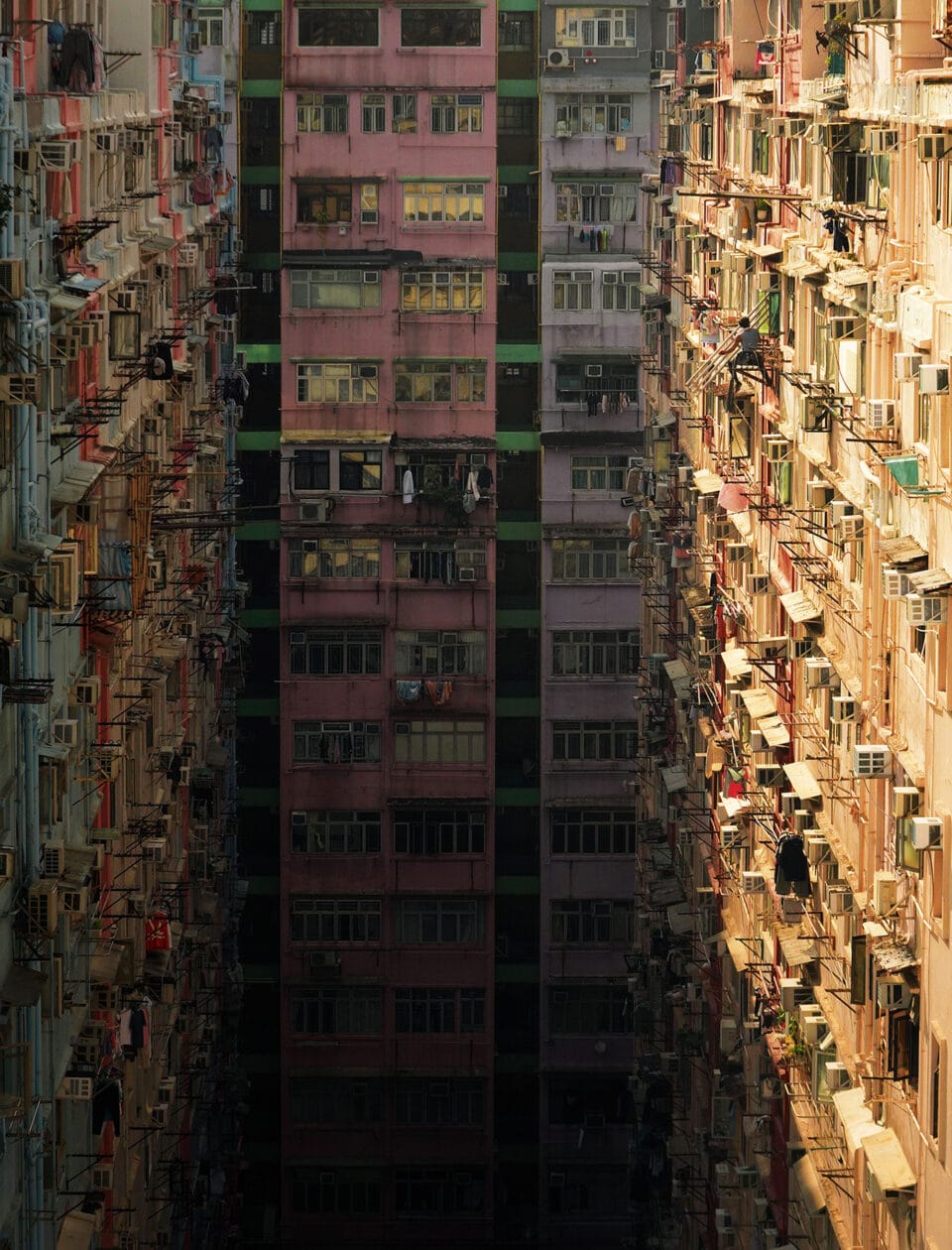 tall residential buildings in a u shape